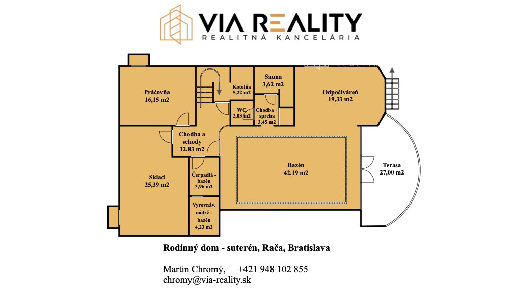 7-izbový rodinný dom, vnútorný bazén, sauna, dvojgaráž, harmonické prostredie, Rača, Bratislava