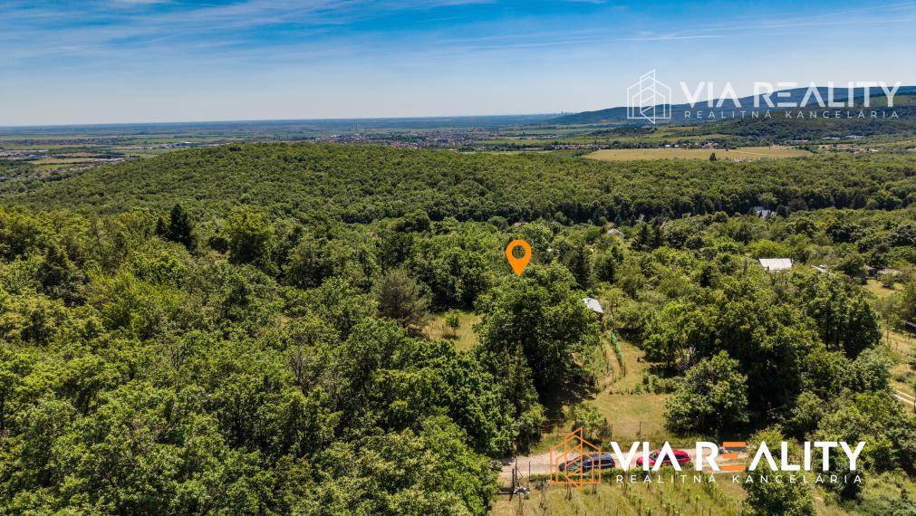Rekreačný pozemok so zrubom (chatou) a vinohradom, 4122 m² – Modra