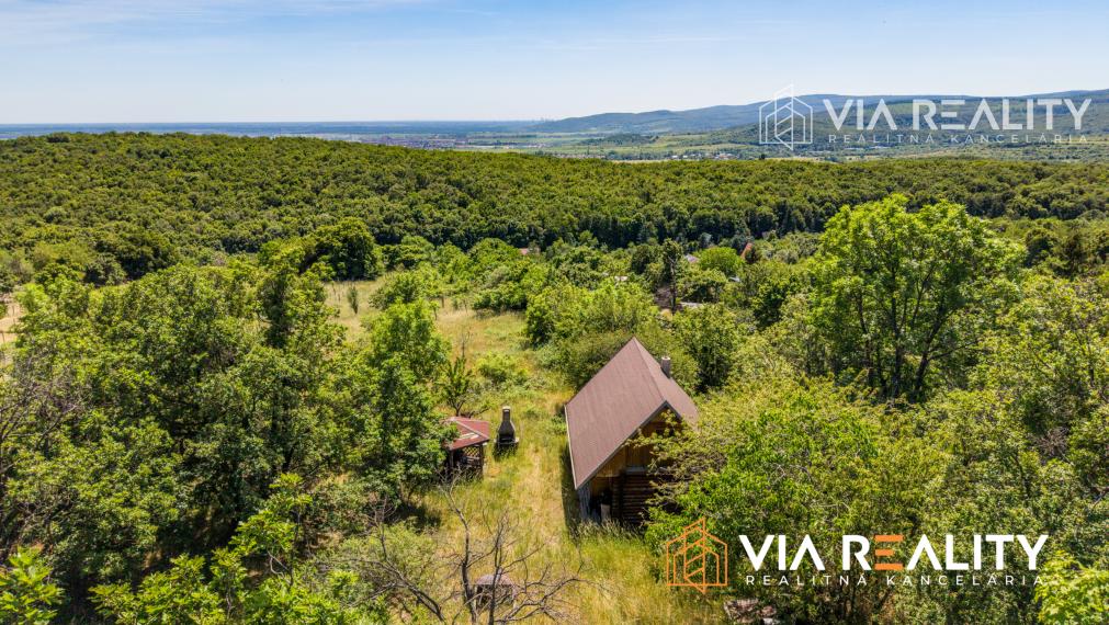 Rekreačný pozemok so zrubom (chatou) a vinohradom, 4122 m² – Modra
