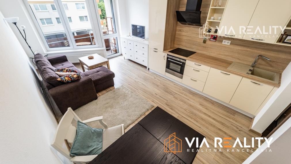 1,5 izbový byt, loggia, novostavba, prenájom, Nobelova, Bratislava - Nové Mesto